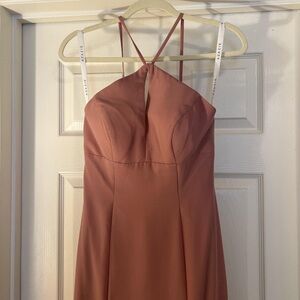Azazie Dusty Rose Bridesmaid Dress, Size 2
